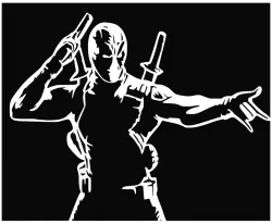 Deadpool stencil 28