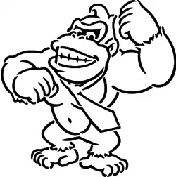 Donkey Kong stencil 2