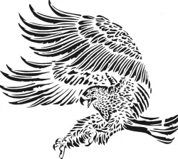 Falcon stencil