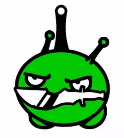 Final Space Mooncake with knife keychain