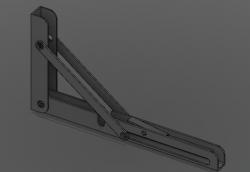FOLDING SHELF-TABLE BRACKET, 3D CAD Model Library