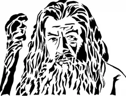 Gandalf stencil 2