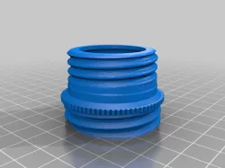 Hexagon filter capsule 40mm gost gasmask adapter