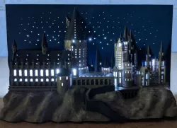 Hogwarts castle 3d picture frame 