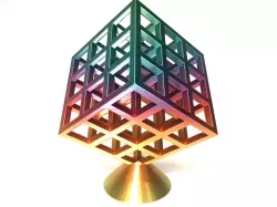 Infinity Cube (With Base)