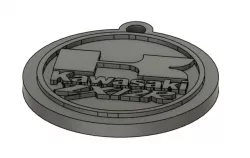 Kawasaki ZX12R keyring