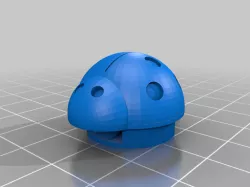 Ladybird / Ladybug fridge magnet