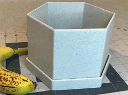 Large Hexagonal Flower Pot