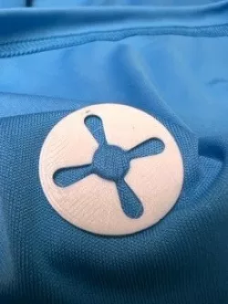 Marathon number bib clip