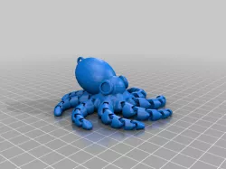 Mini Octopus Remix with realistic head with ring