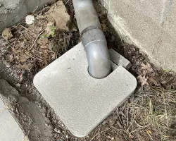 Moule pour couvercle de regard eaux pluviales en béton / Mold for casting a rainwater manhole cover in concrete
