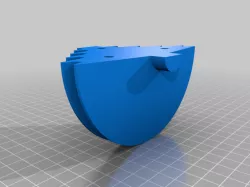 Pattern for casting a pulley with 19mm hole
