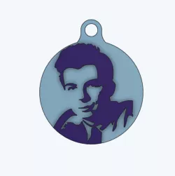 Rick Astley Keychain