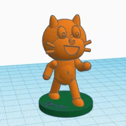 Scratch Cat 3D character (for Scratch BCN Tactile Blocks)