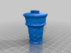 Separated Ice cream and Cone