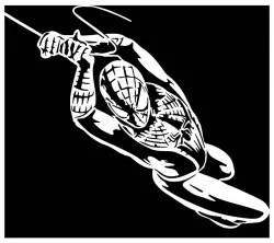Spiderman stencil 17