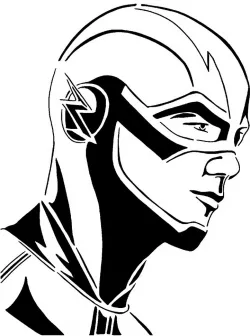 The Flash stencil 4