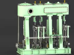 Triple Expansion Marine Steam Engine (The final cut)