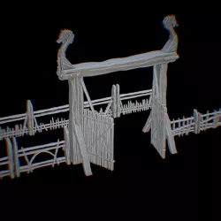 $1.00Viking Village Gate plus Fence's