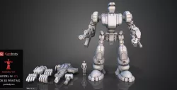 1/100 Scale Defender Mk1 Kit | Assembly 3D Print