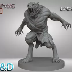$1.20HOMBRE LOBO PARA D&D O WARHAMMER