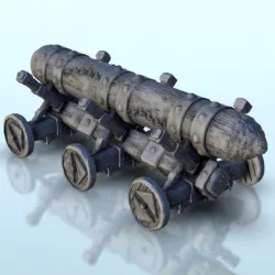 $1.80Wooden ram with six wheels 1 - Hobbit medieval scenery terrain wargame