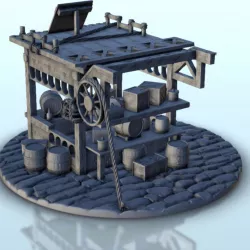 $1.80Wooden workshop on pavement 5 - Hobbit medieval scenery terrain wargame