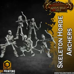 $10.00Skeleton Archers (5 x presupported 32mm Models)