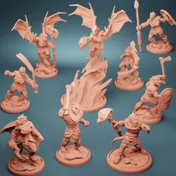 $12.99Flame Dragonborn (Set of 9)