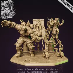 $12.99Master Dario, Grigor, and Nenia - Frankenstein's Lab Diorama