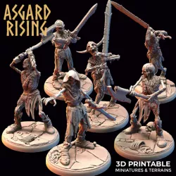 $14.00DRAUGR - Undead Skeleton Warriors PRESUPPORTED