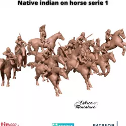 $14.99Native american on horses - 28mm