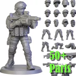 $15.00Army Soldiers Constructor 50+ parts