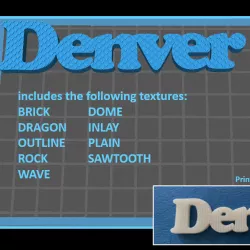$15.00DENVER True 3D Font
