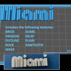 $15.00MIAMI True 3D Font