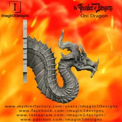 $15.00Pre-supported Oni Dragon
