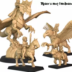 $15.00Saddled Dragon, Griffin, Horse, Battle Dog for Any Astride Wizards