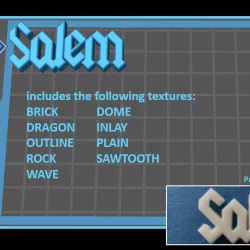 $15.00SALEM True 3D Font