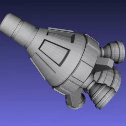 $2.25USAF Gemini Blue Orbital Fighter - Yakships