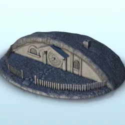 $2.30Hobbit hole 4 - Hobbit medieval scenery terrain wargame