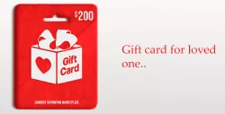$200 Gift Card for Loved One