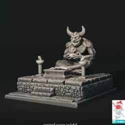 $25.00Demon Idol with Girl on a Sacrificial Altar diorama