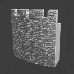 $3.00Curved wall section - Modular castle system