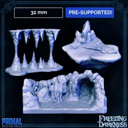 $3.00Ice grute, Stalactite trap and Crystal key -FREEZING DARKNESS - MASTERS OF DUNGEONS QUEST