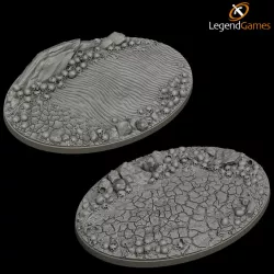 $3.00LegendGames 105mm x 70mm Oval Skull base x2
