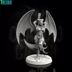 $3.90Female human elf tiefling vampire succubus warrior with scythe (0052)