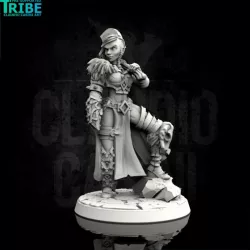$3.90Female human half-orc tiefling elf barbarian viking with axe (0071)