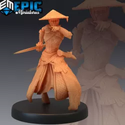 $3.90Warrior Monk Female Running / Samurai / Sword Fighter / Japanese Dynasty