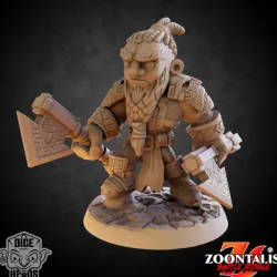 $3.99Dwarf Axe Thrower (pre-supported included)