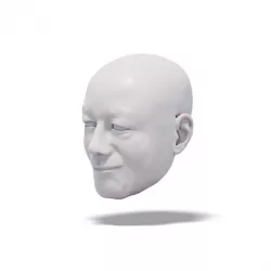 $3.99Smiling Gentleman, 3D model of head (for doll, marionette, puppet)